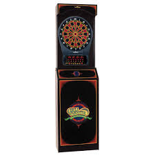 Arcade Style Dart Board Cabinet With Cricket Pro 650 Electronic Dart Board Dart Board Dart Board Cabinet