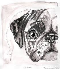 Pug Dog Portrait Norman Unique Ink Monoprint Dog By Biancahewson 27 50 Pug Art Dog Portraits Pugs