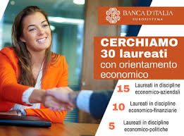 La banca d'italia ha indetto 4 concorsi pubblici, per esami, finalizzati all'assunzione di 76 coadiutori nelle seguenti aree specifiche la banca d'italia, per ciascuno dei concorsi, per i quali sia pervenuto un numero di domande di partecipazione superiore alle 2.000 unità organizza test preselettivi. Concorsi 2020 Banca Italia Esperti Economici Cliclavoroveneto Cliclavororegioneveneto