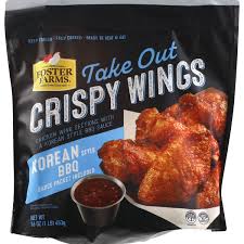 Chicken wings sold in grocery stores vary in size, so if you have smaller wings, you will probably only need to bake them for a total of 25 minutes. Foster Farms Crispy Wings Korean Style Bbq 16 Oz Instacart