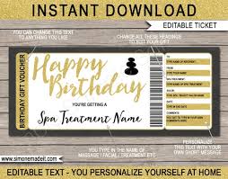 Our free gift certificate maker enables you to create custom gift certificates personalized for the customer. Printable Spa Gift Certificate Voucher Birthday Template Massage Facial Body Wrap Scrub Manicure Pedicure Treatment Instant Download By Simonemadeit Catch My Party