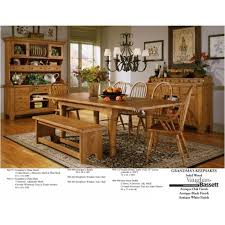 Vintage solid oak 3 leaf double pedestal dining room table w/ 6 chairs. 960 333 Vaughan Bassett Furniture Dining Table