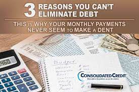 Used wisely, credit cards can be helpful. 3 Reasons You Can T Eliminate Credit Card Debt Consolidated Credit