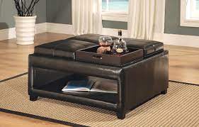Storage ottoman coffee table are multitasking world of furniture, serving not only as footrests and hidden storage, but also as coffee tables, end storage ottoman coffee table, place another piece of new pine gluing and clamping; Cocktail Storage Ottoman Espresso Four Tray All Top Cushions Convert To Trays 399 00 36 Leather Ottoman Coffee Table Leather Coffee Table Coffee Table