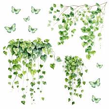 260 Wall Sticker Ivy Vines Butterflies in 6 Different Sizes ...