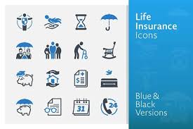 Life Insurance Icons Blue Series In 2020 Business Card Logo Brochure Graphic Web Design Icon