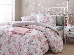 english home spring fun pamuklu cift kisilik cift tarafli nevresim takimi 200x220 cm pembe nevresi m takimi ev dekoru nevresim