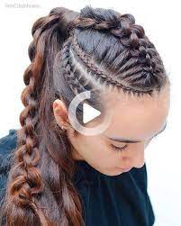 Vikingo 3d Trenza Tutorial Para El Pelo Largo Hair Styles Long Hair Styles Braids For Short Hair