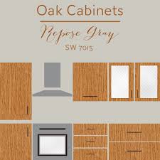 Why gray works with honey oak trim. The Best Wall Colors To Update Stained Cabinets Rugh Design Best Wall Colors Oak Kitchen Cabinets Wall Color Rugh Design