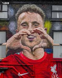 Liverpool have unveiled a new mural in memory of Diogo Jota ❤️