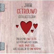 Wenskaart Jaar Getrouwd Gefeliciteerd Goodbookshopgoodbookshop