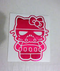 Hello Kitty Storm Trooper Vinyl Decal Sticker Hot Pink Chrome Funny Star Wars Ebay 3 49 Www Vinyldecaldepot Co Pink Chrome Vinyl Decal Stickers Vinyl Decals