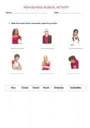 For everyone who can't get enough of hig. High School Musical Worksheets