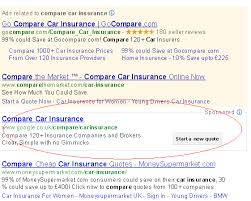 Google Uk Launches Car Insurance Comparison Shopping Pagetraffic Buzz Seo Search Marketing News Events Guide