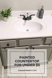 Painted Bathroom Sink For Under 5 Painted Bathroom Diy Bathroom Remodel Bathroom Renovation Diy