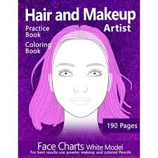 You can use our amazing online tool to color and edit the following makeup face coloring pages. Buy Hair And Makeup Artist Practice Book Coloring Book Face Charts White Model For Best Results Use Powder Makeup And Colored Pencils Paperback May 11 2021 Online In Italy B096y3d6w8