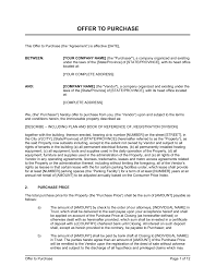 A land purchase agreement in nigeria is a formal contract by which a vendor agrees to sell, and the purchaser agrees to buy a piece of land under specific terms and conditions spelled out in writing in the agreement signed by both parties. Offer To Purchase Real Estate Property Template By Business In A Box