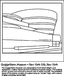 Use this opportunity to play with color palettes or enhance the scene by adding more within the blank spaces. Guggenheim Museum Coloring Page Crayola Com