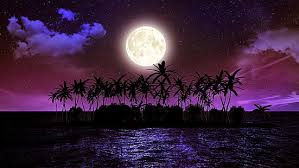 Hd Wallpaper Calm Sea Sky Sailing Ship Full Moon Water Silhouette Wallpaper Flare