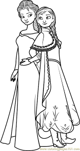 Although anna values romance considerably, her most precious relationship is the one. Elsa And Anna Coloring Page For Kids Free Frozen Printable Coloring Pages Online For Kids Coloringpages101 Com Coloring Pages For Kids