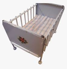White Baby Cribs Antique Vintage Iron Metal Room Outstanding Infant Bed Hd Png Download Kindpng