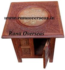 Sheesham Wood Hand Carved Brass Inlay Square Shape Side Table Our Wooden Side Table Sets Remain A Solid And Fur Wooden Side Table Sheesham Wood Furniture Maker