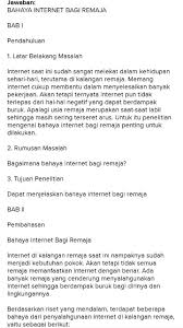 Pengaruh pergaulan bebas dikalangan remaja terhadap kepribadian siswa kelas xi. Buatlah Latar Belakang Masalah Berdasarkan Judul Karya Ilmiah Berikut Judul Bahaya Internet Bagi Brainly Co Id