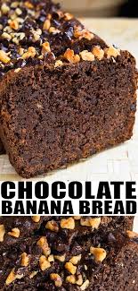 Easy Chocolate Banana Bread Recipe Chocolate Banana Bread Recipe Chocolate Banana Bread Cake Mix Banana Bread