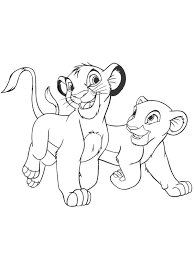 Lego star wars coloring pages free. Simba And Nala Coloring Page 1001coloring Com