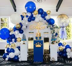 Buy Oopat Diy Royal Blue Balloon Garland Kit For Royal Prince Baby Shower Wedding Graduation Boys First Birthday Party Centerpiece Backdrop Party Decoration Online In Turkey B08qrhxmdr