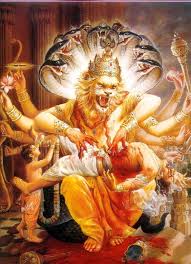The main aim of the narasimha avatar was to end the tyranny of hiranyakashipu and restore the path of dharma. Narasimha Jayanti Is The Nhsf Queen Mary Hindu Society Facebook
