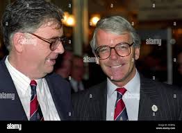 PRIME MINISTER JOHN MAJOR ARRIVES WITH BOB SCOTT IN MONTE CARLO BEFORE  DESCISION ON WHO WILL HOST THE 2000 OLYMPIC GAMES Stock Photo