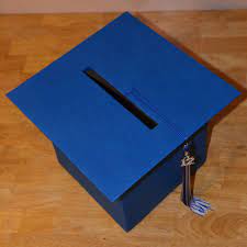 Here Is The Card Box I Made For Riley S Graduation I Got The Idea While Browsing Through Pint Graduation Card Boxes Graduation Party Card Box Graduation Cards