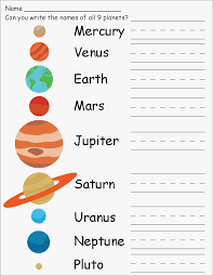 Science Worksheet Preschool Solar System Worksheets Free Science Worksheets Science Worksheets