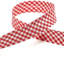 Alors pensez à décorer ou fermer vos contenants dragées à l'aide ce super ruban vichy rouge (existe aussi en vert). Biais Vichy Rouge