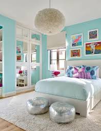 Kitchen decorating and design ideas. Turquoise Blue Girl S Bedroom Features A White Feather Chandelier Eos White Pendant Illuminating A White Wi Girls Blue Bedroom Turquoise Room Remodel Bedroom