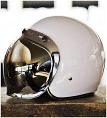 I Ll Be Working This Baby On The Moto Guzzi Biltwell Bubble Shield Visor Helmet Motorcycle Helmets Vintage Helmet