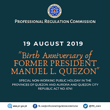 Suspension Of Services In Prc Off Site Service Centers In Robinsons Place Novaliches And Galleria Ortigas And Prc Lucena On 19 August 2019 Professional Regulation Commission