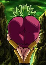 1girls amen pose armlet ass ass focus ass up big ass charge sol  dragon ball dragon ball super female female only green hair hi res highres  huge ass kefla