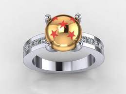 Dragon Ball Z Ring Geektak Geeky Engagement Rings Geeky Wedding Rings Silver Pearl Ring