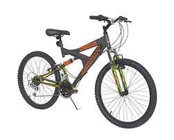 dynacraft gauntlet boys dual suspension 21 speed bike gray 24 inch sale at outdoorfull co in 2021 boys mountain bike best mountain bikes speed bike