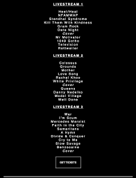 Maybe you would like to learn more about one of these? Livestream Setlist Including New Songs Kill Them With Kindness Model Village And War Idles