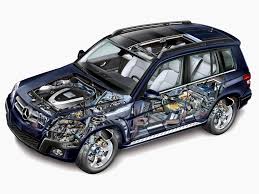 2008 2012 Mercedes Benz Glk Klasse X204 Illustration Uncredited Cutaway Schnittzeichnungen Schnittchen