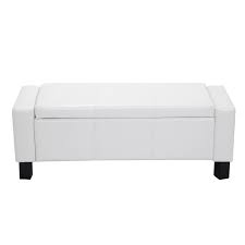 Black And White Ottoman Bench Homcom 43 Faux Leather Ottoman Storage Bench White Be Sure To Check Out This Awesome Product Storage Ottoman Bench Leather Storage Ottoman Storage Ottoman
