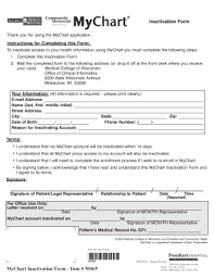 Mychart Electronic Fax Fill Online Printable Fillable