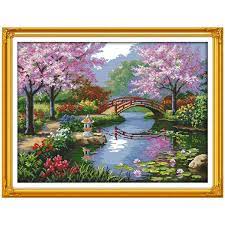Shop essential counted & stamped cross stitch kits supplies and more! The Beautiful Scenery Of Park Counted Cross Stitch Patterns Kits Diy Needlework Dmc Cross Stitch Fabric Joy Sunday Craft Cross Stitch Set 11ct Printed On Canvas Painting Embroidery Cross Set Kit Home Decor