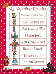 4 Football Themed Daily Routine Charts Preschool 3rd Grade Routine Activity