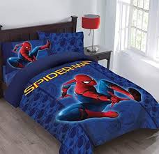 Marvel Spiderman Friendly Neighborhood Full Comforter Set With Fitted Sheet Twin Comforter Sets Comforter Sets Full Comforter Sets
