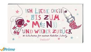 Ich Liebe Dich Bis Zum Mond Und Wieder Zuruck 20 Gutscheine Fur Meinen Liebsten Schatz Werbung Bucher L Valentinstag Geschenk Fur Ihn Gutscheine Geschenke