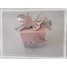 Boite A Dragees Papillon Carree Boite Dragees Dragees Dragees Bapteme Fille
